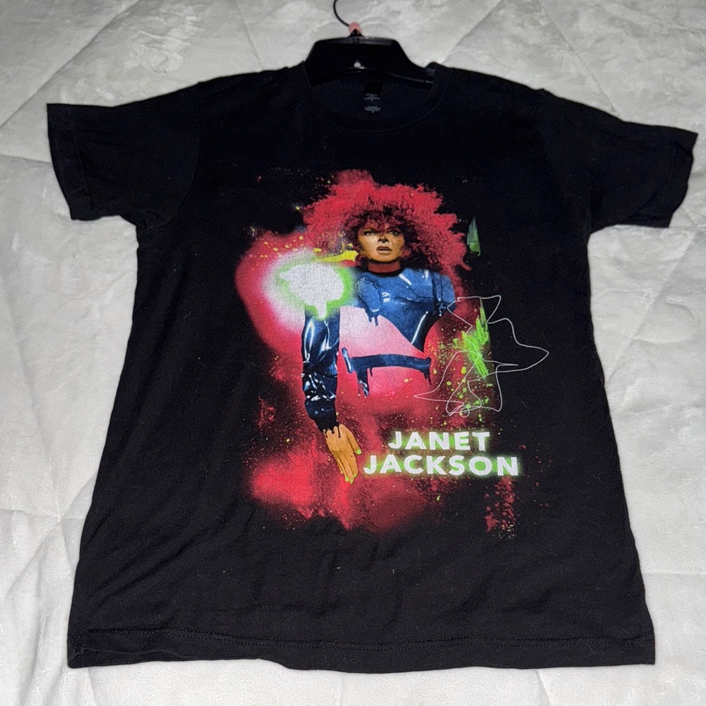 CONCERT Graphic T-Shirt with Janet Jackson Metamorphosis tour Las Vegas SZ SMALL